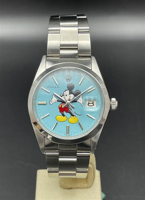 orologio rolex topolino|Rolex Oyster Date Precision Mickey Mouse Tiffany .